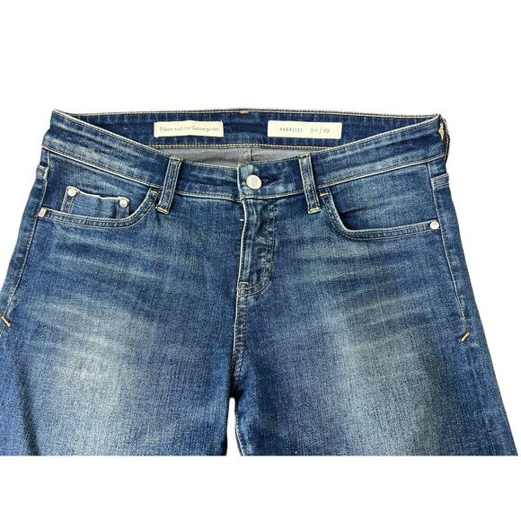 Pilcro and the Letterpress Parallel Straight Jeans Sz 29 Stretch Distressed - Picture 4 of 10